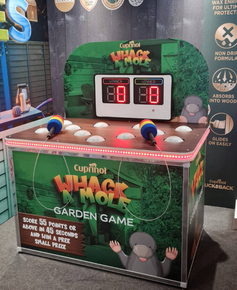 Whack a Mole branding for Cuprinol.
