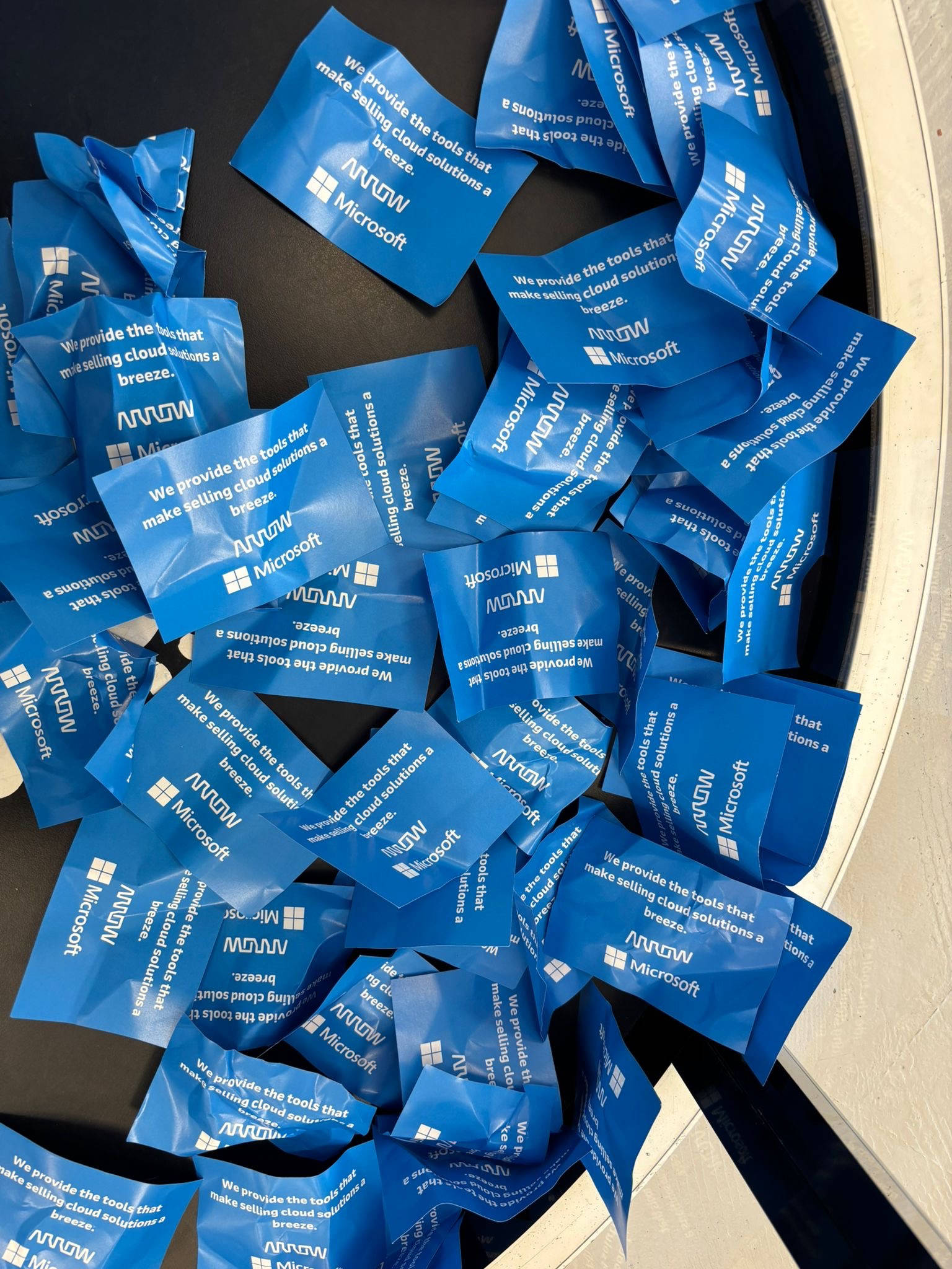 Example of branded tickets to use in the Cash Grabber machine.