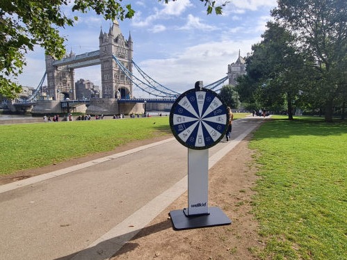 Branded Manual Prize Wheel Hire