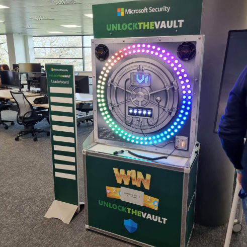 Branded vault reaction test game hire