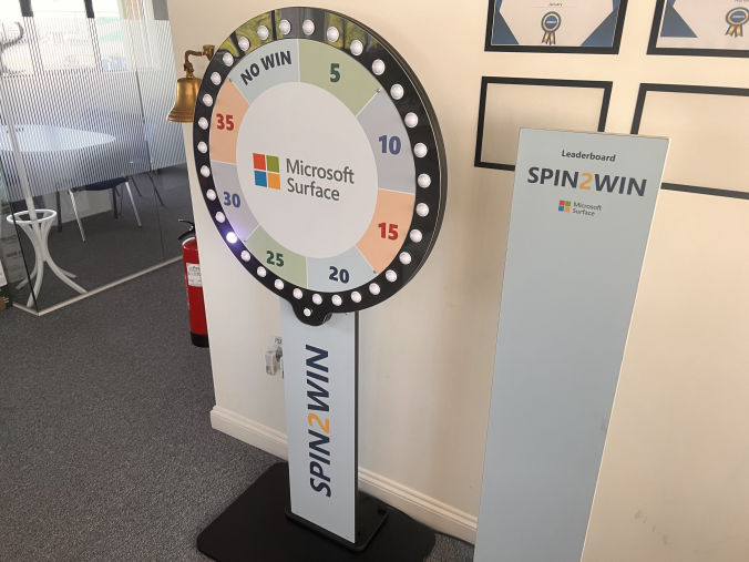 Branded Digital Prize Wheel Hire