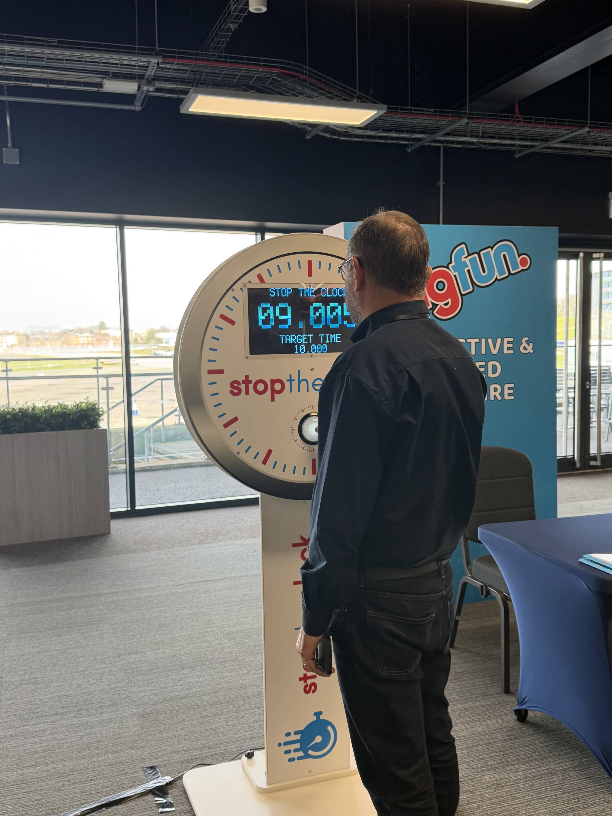 Stop the Clock at a trade show