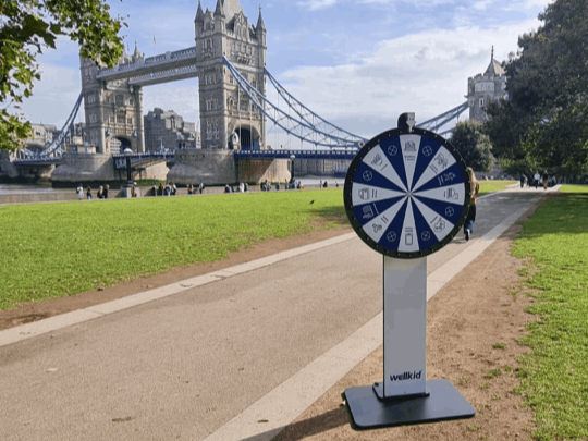 Branded Prize Wheel Hire in London